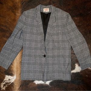 Pendleton Petite Wool Plaid Blazer